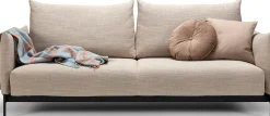 INNOVATION LIVING ™ Schlafsofa »MALLOY, Sofa mit Funktion - komfortabel & bequem, modernes Design« hohe Rückenlehne, schmale Armlehnen, inklusive Bettaufbewahrung