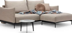 INNOVATION LIVING ™ Schlafsofa »MALLOY, Sofa mit Funktion - komfortabel & bequem, modernes Design« hohe Rückenlehne, schmale Armlehnen, inklusive Bettaufbewahrung