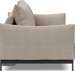 INNOVATION LIVING ™ Schlafsofa »MALLOY, Sofa mit Funktion - komfortabel & bequem, modernes Design« hohe Rückenlehne, schmale Armlehnen, inklusive Bettaufbewahrung