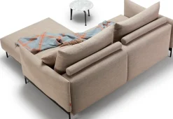 INNOVATION LIVING ™ Schlafsofa »MALLOY, Sofa mit Funktion - komfortabel & bequem, modernes Design« hohe Rückenlehne, schmale Armlehnen, inklusive Bettaufbewahrung