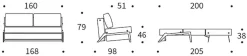 INNOVATION LIVING ™ Schlafsofa »Cubed Klappsofa, hochwertige Schlaffunktion, Design und extra Komfort« Frontauszug, sehr platzsparend, abgewinkelt Sitzen, waagerecht liegen