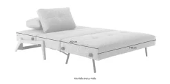 INNOVATION LIVING ™ Schlafsofa »Cubed Klappsofa, hochwertige Schlaffunktion, Design und extra Komfort« Frontauszug, sehr platzsparend, abgewinkelt Sitzen, waagerecht liegen