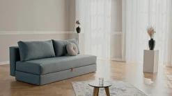 INNOVATION LIVING ™ Schlafsofa »Osvald hochwertige, leichtgängige Schlaffunktion, Design und Komfort« mit losen Rückenkissen, hochwertiger Sitzaufbau für tollen Sitzkomfort