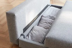INNOVATION LIVING ™ Schlafsofa »Osvald hochwertige, leichtgängige Schlaffunktion, Design und Komfort« mit losen Rückenkissen, hochwertiger Sitzaufbau für tollen Sitzkomfort
