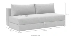 INNOVATION LIVING ™ Schlafsofa »Osvald hochwertige, leichtgängige Schlaffunktion, Design und Komfort« mit losen Rückenkissen, hochwertiger Sitzaufbau für tollen Sitzkomfort