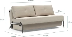 INNOVATION LIVING ™ Schlafsofa »Cubed Klappsofa, hochwertige Schlaffunktion, Design und extra Komfort« Frontauszug, sehr platzsparend, abgewinkelt Sitzen, waagerecht liegen