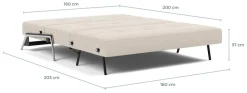 INNOVATION LIVING ™ Schlafsofa »Cubed Klappsofa, hochwertige Schlaffunktion, Design und extra Komfort« Frontauszug, sehr platzsparend, abgewinkelt Sitzen, waagerecht liegen