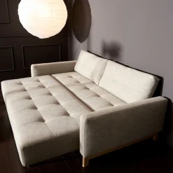 INNOVATION LIVING ™ Schlafsofa »Pyxis, 3-Sitzer Sofa mit extrabreiter Bettfunktion, Skandi-Design« Multifunktionssofa, extrabequem durch Taschenfederkern, Dauerschläfer