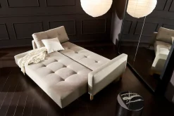 INNOVATION LIVING ™ Schlafsofa »Pyxis, 3-Sitzer Sofa mit extrabreiter Bettfunktion, Skandi-Design« Multifunktionssofa, extrabequem durch Taschenfederkern, Dauerschläfer