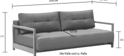 INNOVATION LIVING ™ Schlafsofa »Bifrost - Extrabreite Liegefläche & hochwertige Schlaffunktion« Einzel- und Doppelbett, bequem und komfortabel