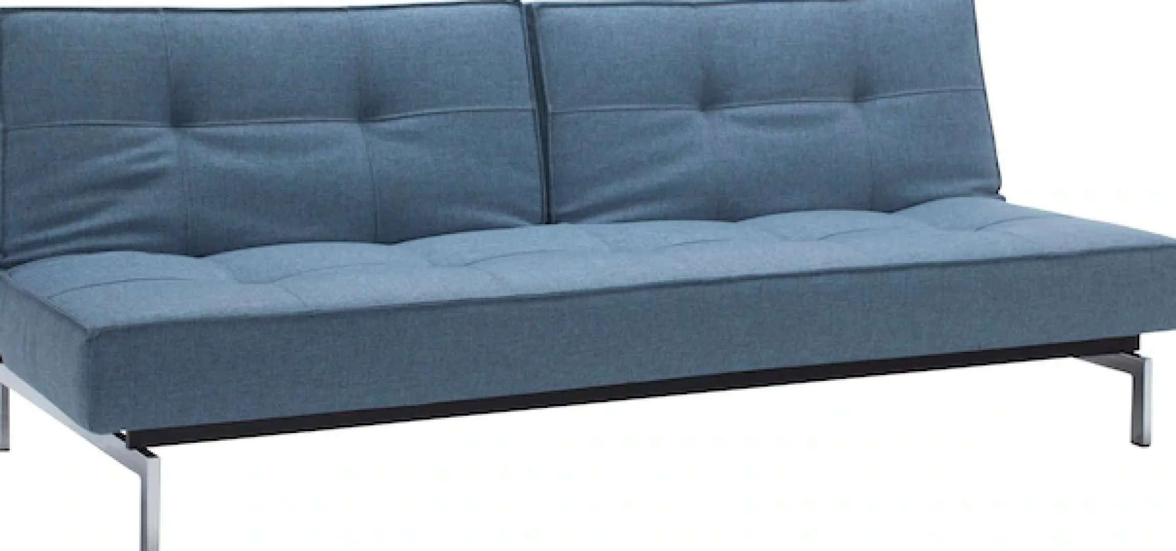 INNOVATION LIVING ™ Schlafsofa »Splitback, Rückenlehnen einzeln verstellbar, mit Federkern« mit chromglänzenden Beinen, in skandinavischen Design