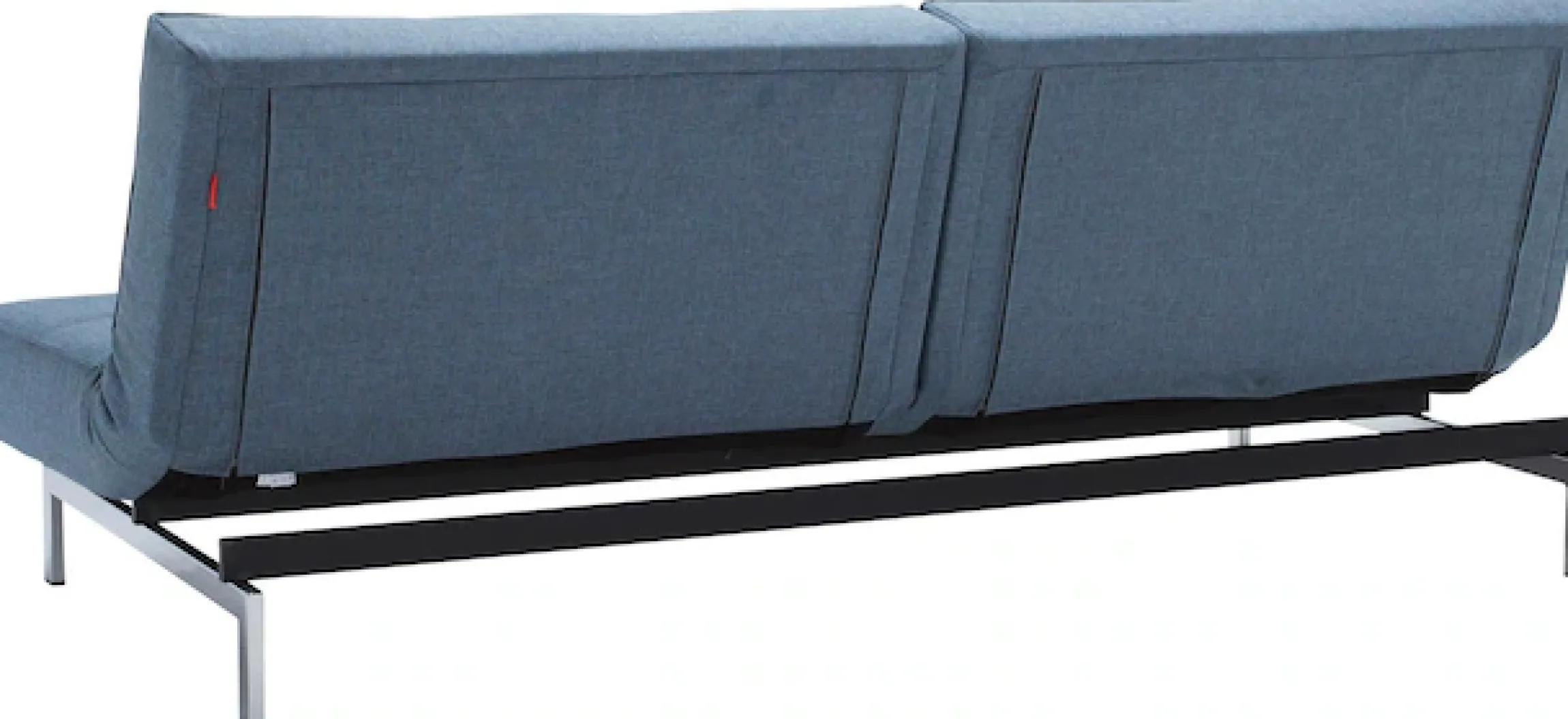 INNOVATION LIVING ™ Schlafsofa »Splitback, Rückenlehnen einzeln verstellbar, mit Federkern« mit chromglänzenden Beinen, in skandinavischen Design