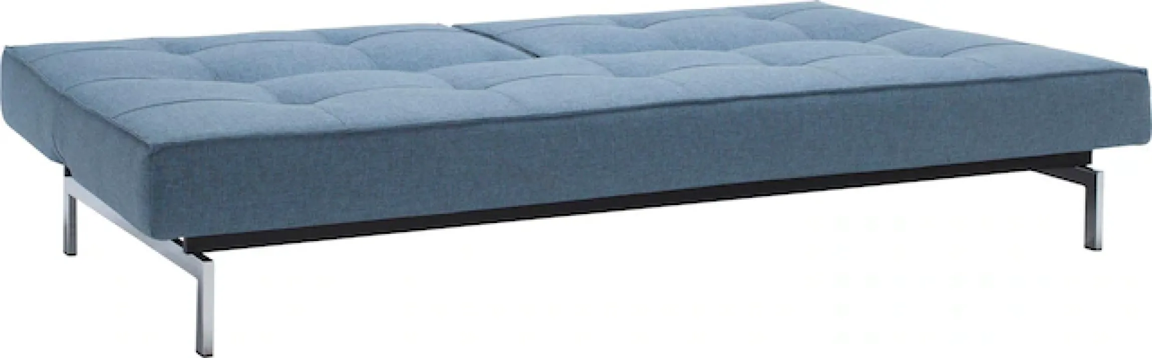 INNOVATION LIVING ™ Schlafsofa »Splitback, Rückenlehnen einzeln verstellbar, mit Federkern« mit chromglänzenden Beinen, in skandinavischen Design