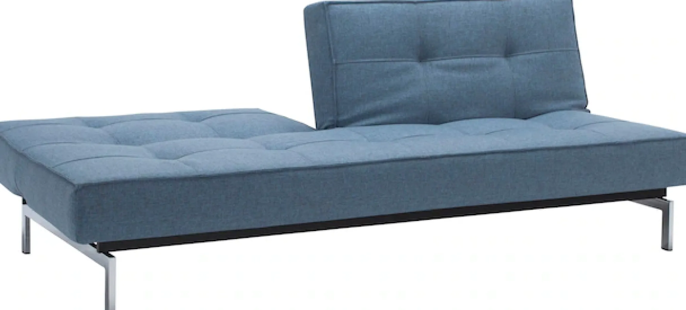 INNOVATION LIVING ™ Schlafsofa »Splitback, Rückenlehnen einzeln verstellbar, mit Federkern« mit chromglänzenden Beinen, in skandinavischen Design