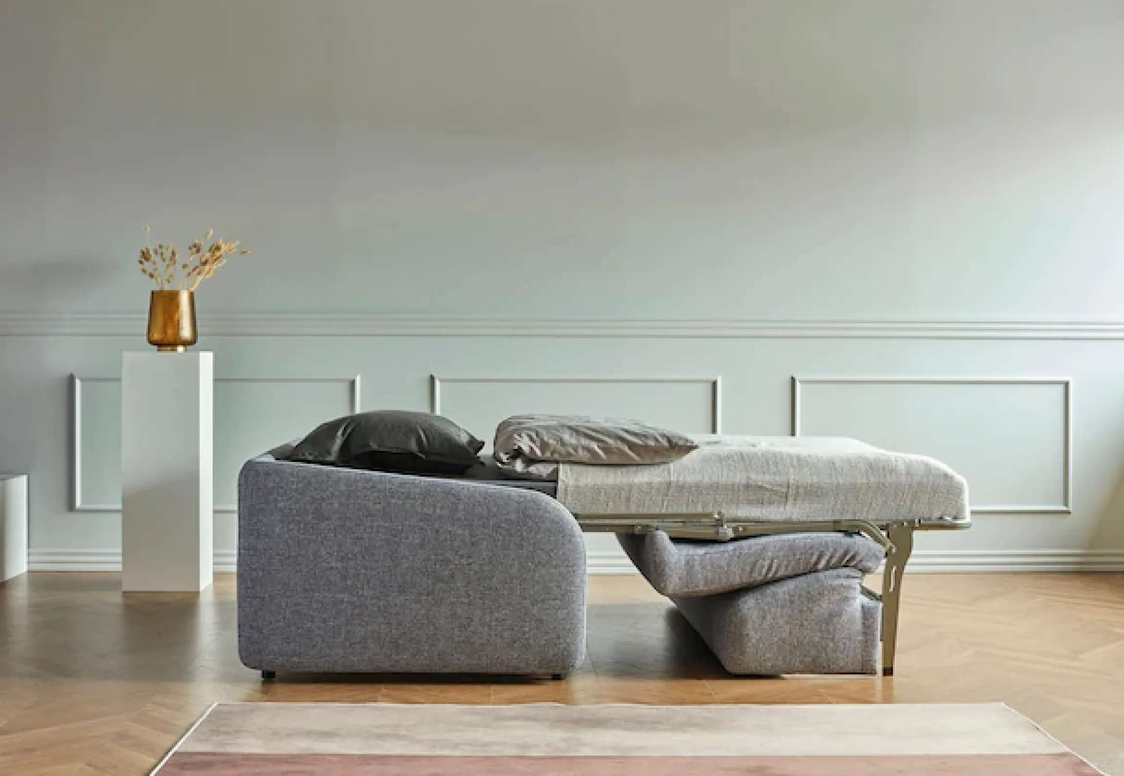 INNOVATION LIVING ™ 3-Sitzer »Eivor, hochwertige Dauerschlaffunktion, bequem und komfortabel« Schlafsofa mit innenliegender Schlafmatratze und schmalen Armlehnen