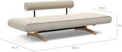 INNOVATION LIVING ™ 3-Sitzer »Ghia Schlafsofa, Couch mit Wohlfühl-Faktor« eine große Liegefläche mit geringer Stellfläche, beidseitig abklappbar