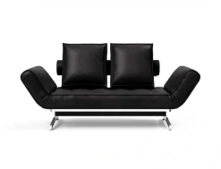 INNOVATION LIVING ™ 3-Sitzer »Ghia Schlafsofa, Multi-Wohlfühlsofa, Designfuß« eine große Liegefläche mit geringer Stellfläche, beidseitig abklappbar