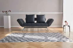 INNOVATION LIVING ™ 3-Sitzer »Ghia Schlafsofa, Multi-Wohlfühlsofa, Designfuß« eine große Liegefläche mit geringer Stellfläche, beidseitig abklappbar