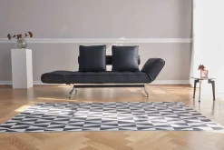 INNOVATION LIVING ™ 3-Sitzer »Ghia Schlafsofa, Multi-Wohlfühlsofa, Designfuß« eine große Liegefläche mit geringer Stellfläche, beidseitig abklappbar