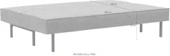 INNOVATION LIVING ™ 3-Sitzer »Sly, Schlafsofa, Dauerschlaffunktion, bequem und komfortabel« Federkernmatratze; leichtgängiger Auszugmechanismus