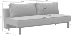 INNOVATION LIVING ™ 3-Sitzer »Sly, Schlafsofa, Dauerschlaffunktion, bequem und komfortabel« Federkernmatratze; leichtgängiger Auszugmechanismus