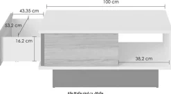 INOSIGN Couchtisch »Novena« Breite 100 cm