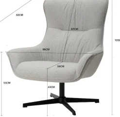 INOSIGN Ohrensessel »FORNEY, Relax-Sessel, TV-Sessel, Lounge-Sessel,« 360° drehbar