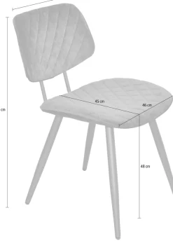 INOSIGN Polsterstuhl (Set) 1 Stk.Gestell aus Stahlrohr, Sitz und Rücken schaumstoffgepolstert