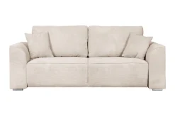 INOSIGN 2-Sitzer »BEATRICE, erhältlich in trendigen Stoffoptionen, B/T/H: 143/73/92 cm« In hochwertiger Verarbeitung, incl. 2 großen Zierkissen in Korpusfarbe