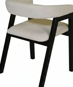 Jahnke Armlehnstuhl »BOW SIT DUO« (Set) Esszimmerstuhl (2er Set), Massivholz, Boucle-Stoff,bis 110kg belastbar
