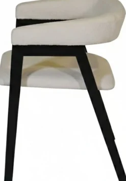Jahnke Armlehnstuhl »BOW SIT DUO« (Set) Esszimmerstuhl (2er Set), Massivholz, Boucle-Stoff,bis 110kg belastbar