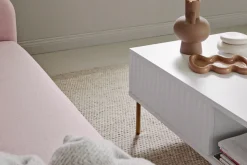 Jahnke Couchtisch »CARVE COFFEE SK« 1 Stk. tlg. Couchtisch mit Schublade und Fach, Gold-Look, raffiniertes Design