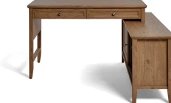 Jahnke Eckschreibtisch »CLASSIC C 145 E« wechselseitig montierbar, mit Schiebetür, Schenkelmaß 144,9 x 120 cm