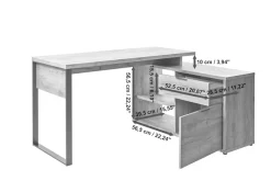 Jahnke Eckschreibtisch »LOOP C 150 E« 1 Stk. tlg. Eckschreibtisch, wechselseitig montierbar, viel Stauraum