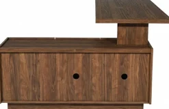 Jahnke Eckschreibtisch »LUX C 160 E« Eckschreibtisch, wechselseitig montierbar, Glas, 2 Fächer+2Schubladen