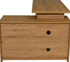 Jahnke Eckschreibtisch »MOON C 14 E« Eckschreibtisch, wechselseitig montierbar, 2 Fächer, Breite:140 cm