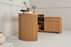 Jahnke Eckschreibtisch »MOON C 150 E« 1 Stk. tlg. wechselseitig montierbar, Stauraum & Kabeldurchführung, Breite 150 cm