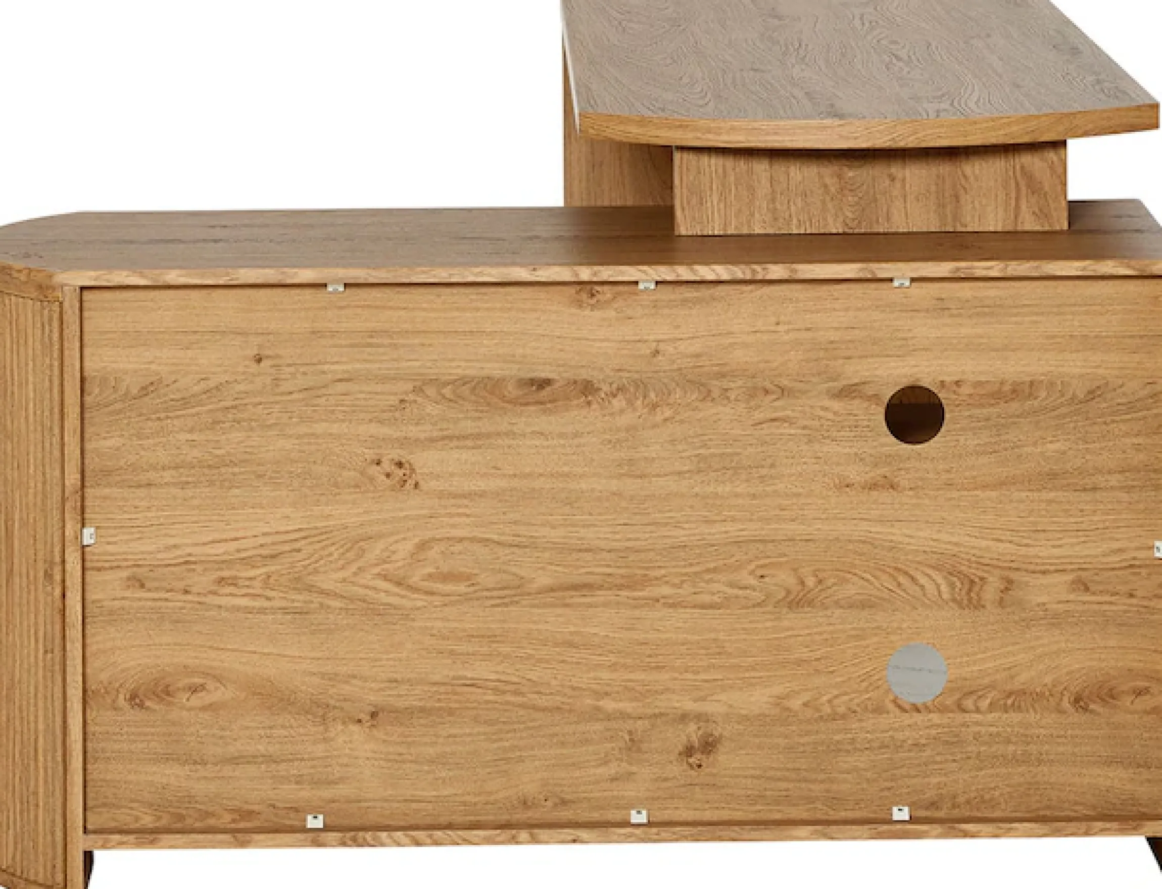 Jahnke Eckschreibtisch »MOON C 150 E« 1 Stk. tlg. wechselseitig montierbar, Stauraum & Kabeldurchführung, Breite 150 cm