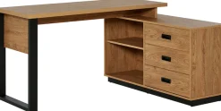 Jahnke Eckschreibtisch »RIVA C 150 E« 1 Stk. tlg. wechselseitig montierbar, Stauraum & Kabeldurchführung, Breite 150 cm
