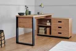 Jahnke Eckschreibtisch »RIVA C 150 E« 1 Stk. tlg. wechselseitig montierbar, Stauraum & Kabeldurchführung, Breite 150 cm