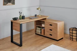 Jahnke Eckschreibtisch »RIVA C 150 E« 1 Stk. tlg. wechselseitig montierbar, Stauraum & Kabeldurchführung, Breite 150 cm
