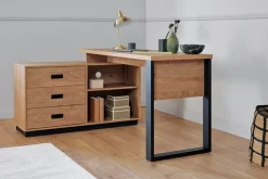 Jahnke Eckschreibtisch »RIVA C 150 E« 1 Stk. tlg. wechselseitig montierbar, Stauraum & Kabeldurchführung, Breite 150 cm