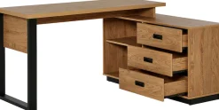 Jahnke Eckschreibtisch »RIVA C 150 E« 1 Stk. tlg. wechselseitig montierbar, Stauraum & Kabeldurchführung, Breite 150 cm