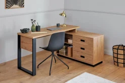 Jahnke Eckschreibtisch »RIVA C 150 E« 1 Stk. tlg. wechselseitig montierbar, Stauraum & Kabeldurchführung, Breite 150 cm