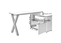 Jahnke Eckschreibtisch »X-CLUB C 40 E« 1 Stk. tlg. Eckschreibtisch, wechselseitig montierbar, X-Gestell