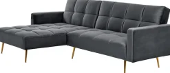 Jahnke Ecksofa »CHILLAX POSH CORNER« mit Schlaffunktion, wechselseitig montierbar, 244 x 150 cm