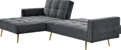 Jahnke Ecksofa »CHILLAX POSH CORNER« mit Schlaffunktion, wechselseitig montierbar, 244 x 150 cm
