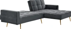 Jahnke Ecksofa »CHILLAX POSH CORNER« mit Schlaffunktion, wechselseitig montierbar, 244 x 150 cm