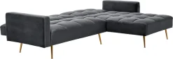 Jahnke Ecksofa »CHILLAX POSH CORNER« mit Schlaffunktion, wechselseitig montierbar, 244 x 150 cm