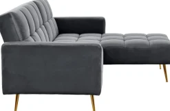 Jahnke Ecksofa »CHILLAX POSH CORNER« mit Schlaffunktion, wechselseitig montierbar, 244 x 150 cm